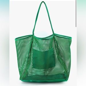 Green Mesh Tote